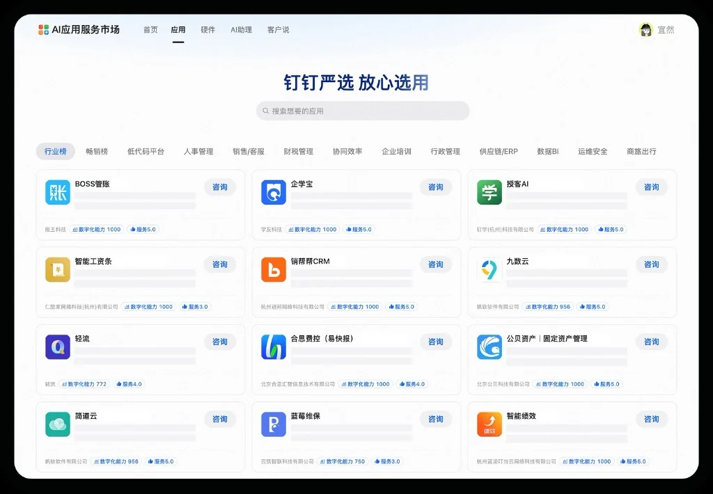 钉钉全链路统计分析看板与穿透式指标大屏